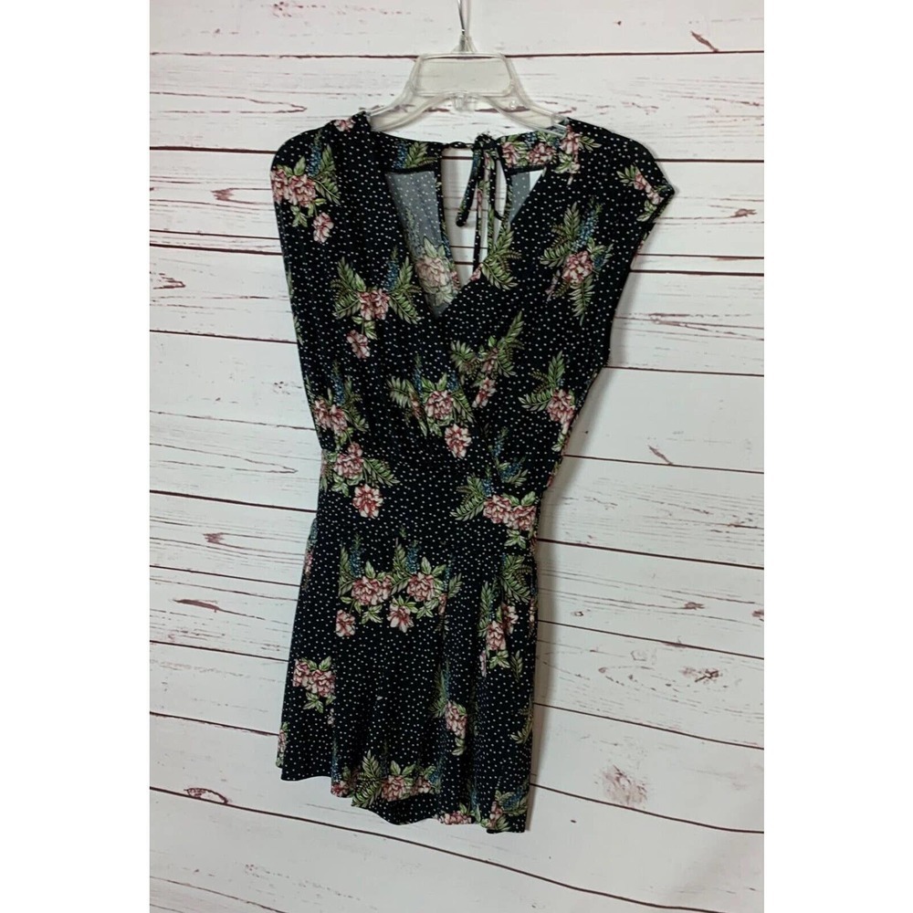 CABI Women's XS Extra Small Black Floral Runaround Romper Spring 2019 Style 5608 - Picture 6 of 12